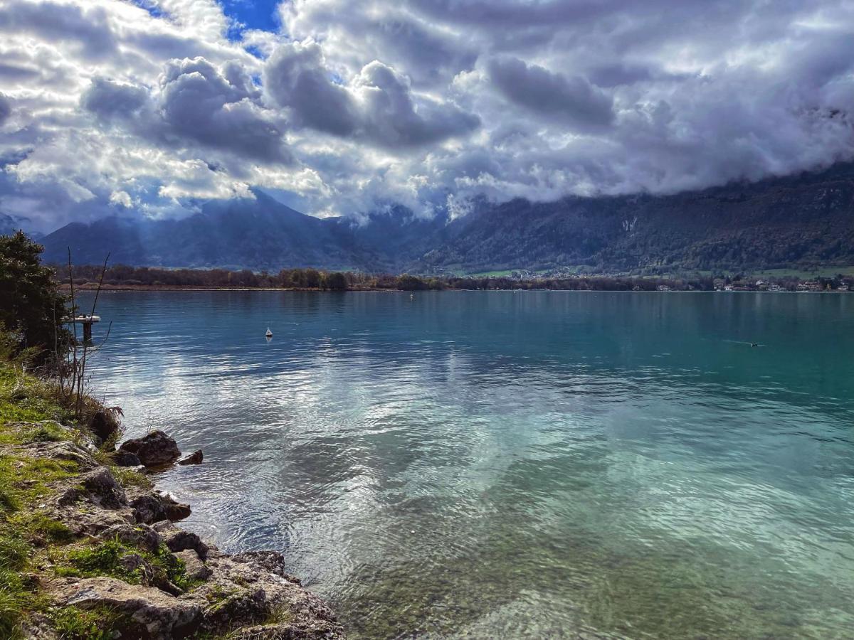 Reflet Bleu Du Lac D'Annecy 3 Etoiles - Face Au Lac, Parking Gratuit, Paddle Board Doussard Extérieur photo